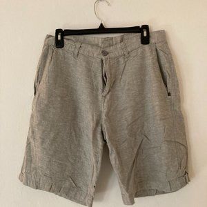 Grey Linen shorts